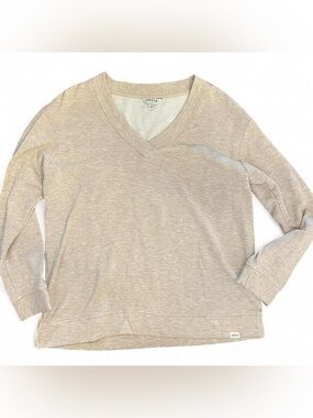 Orvis beige long sleeve fleece sweatshirt womens size M #outdoors #hiking